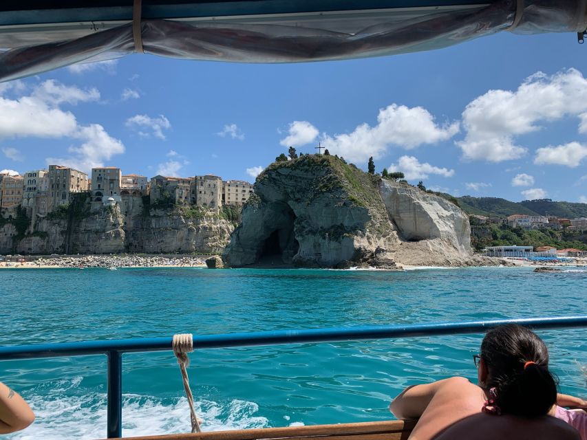 From Tropea: Capo Vaticano boat tour with snorkel & aperitif - Tropea’s Beaches Look Better From Offshore