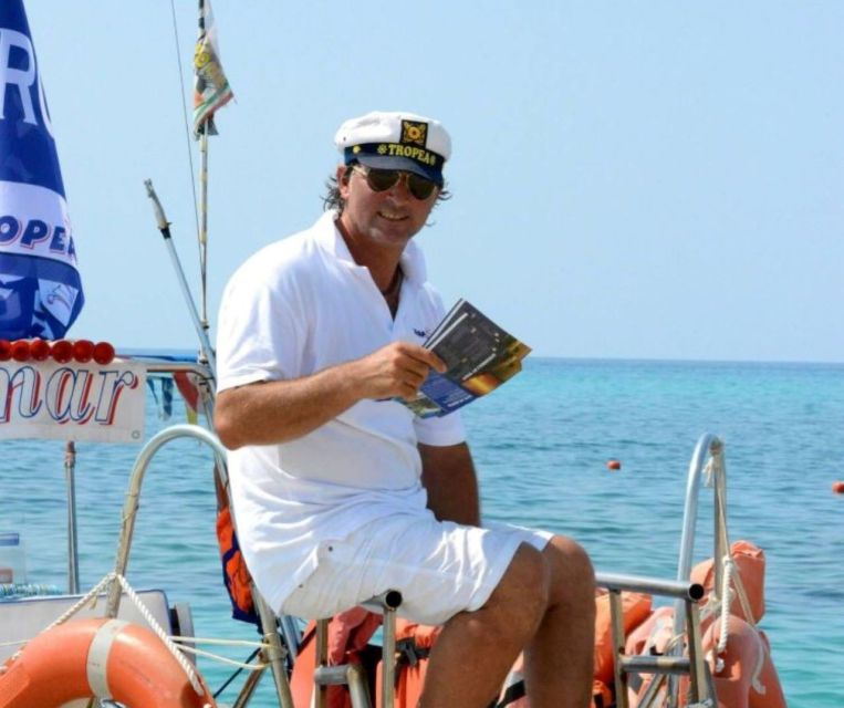 From Tropea: Capo Vaticano boat tour with snorkel & aperitif - Aperitif, Snacks, and Captain Paolo’s Playlist