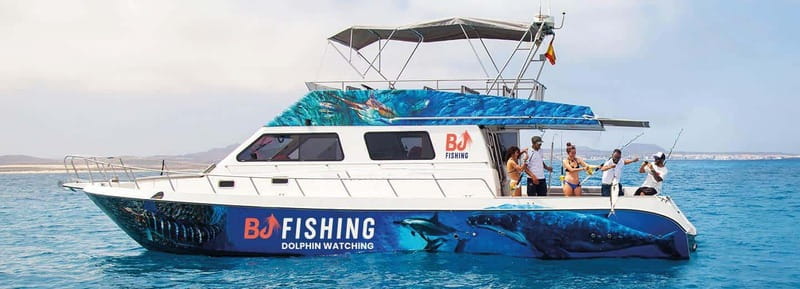 Fuerteventura: Dolphin watching and Lobo Island Combo Cruise - Setting out from Corralejo for the open sea