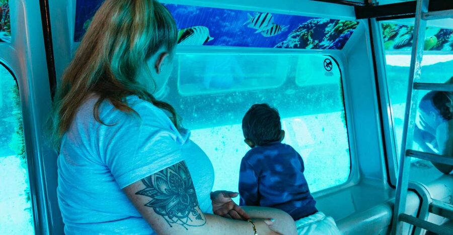 Fuerteventura: Glass Bottom Boat Cruise with Lunch & Drinks - The swimming stop and water activities