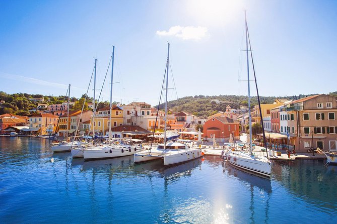 Full-Day Boat Tour of Paxos Antipaxos Blue Caves from Corfu - Food, shade, seating, and the return ride