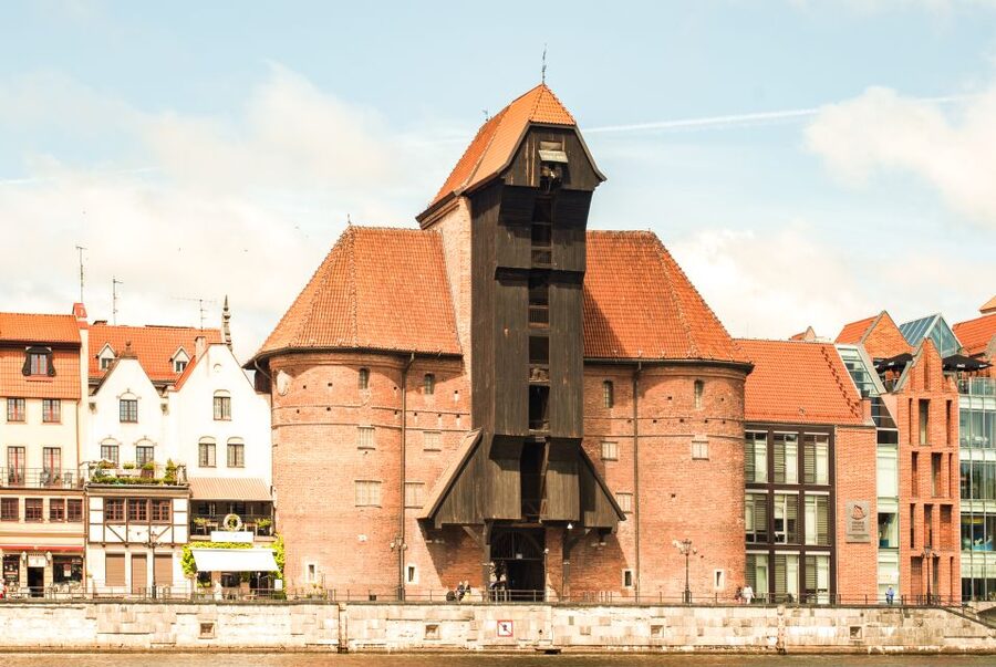 Gdańsk: Motlawa River Yacht Cruise - The Teutonic Castle wall and the old defenses
