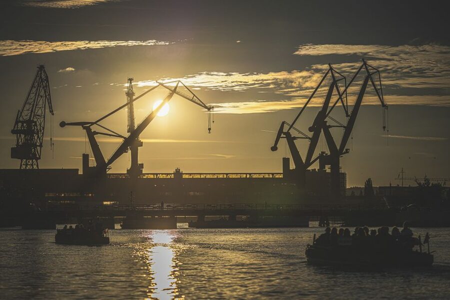 Gdańsk: Sunset Cruise on a Historic Polish Boat - The guides make the 90 minutes work