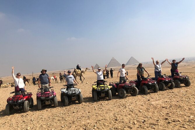 Giza pyramids, Sphinx, ATV bike, Lunch,Camel ride, Dinner cruise& shopping tour - A 60-minute ATV ride near Giza