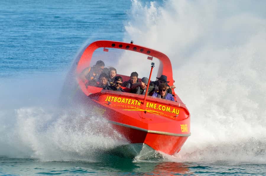 Gold Coast: 55-Minute Extreme Jet Boat Ride - A fast start behind the Vibe Hotel
