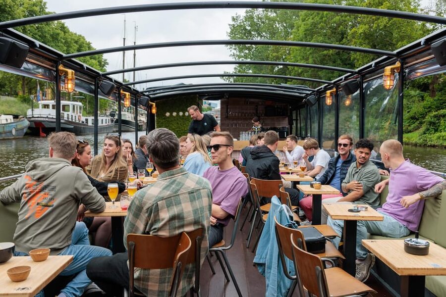 Groningen: Terrace Boat Experience with a Cozy Bar - Key points to know before boarding