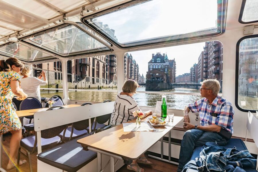Hamburg: Harbor Cruise with Wine and Cheese - From Docks to Container Ships