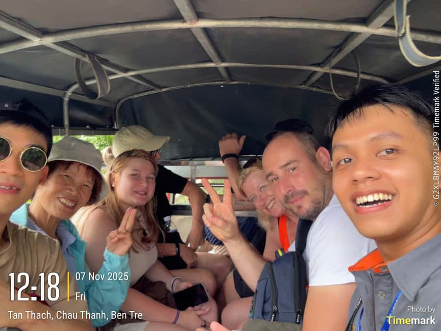 HCM: Authentic Mekong Delta - Boat, TukTuk, Khot Cake Making - Lunch, bicycle time, and the narrow waterways