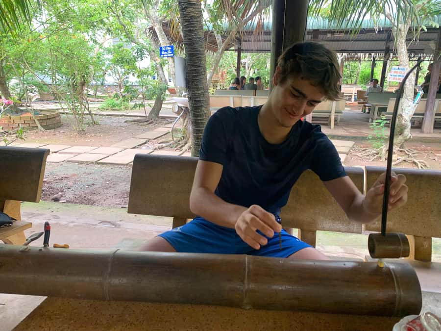 HCM: Authentic Mekong Delta - Boat, TukTuk, Khot Cake Making - A full day with a fast rhythm