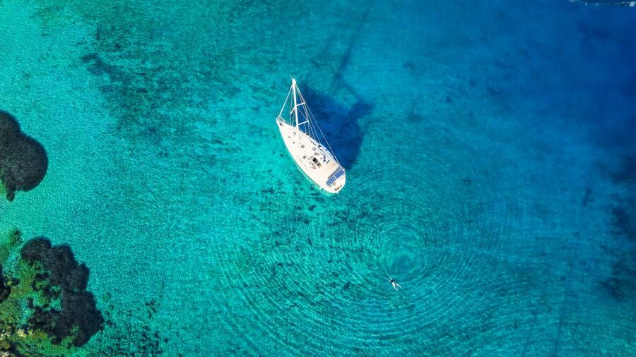 Heraklion: Dia Island Sailboat Cruise with Swimming and Meal - A proper Mediterranean meal served on board