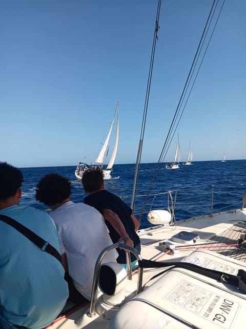 Heraklion: Sailing Cruise to Dia Island with Drinks and Meal - Lunch with shrimp spaghetti, salad, and raki