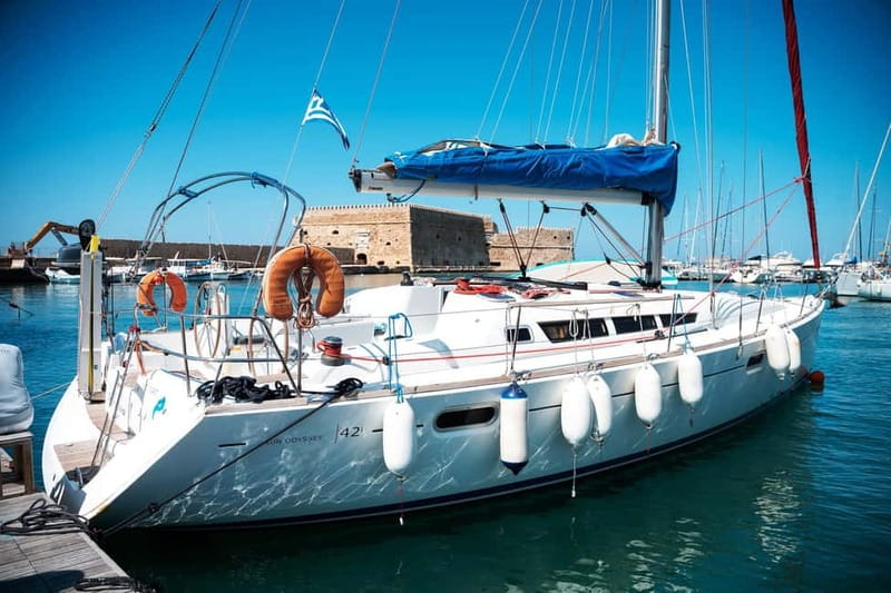 Heraklion: Sailing Trip to Dia Island with Lunch & Swimming - Three hours in Saint George Bay