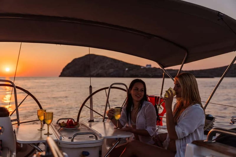 Heraklion: Sunset Sailing Cruise Dia Island with Snorkeling - From Cafe Marina Heraklion to open water