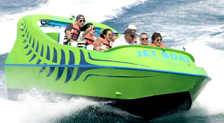 Hersonissos: Jet Boat Tour with Snorkeling - The return ride completes the one-hour format