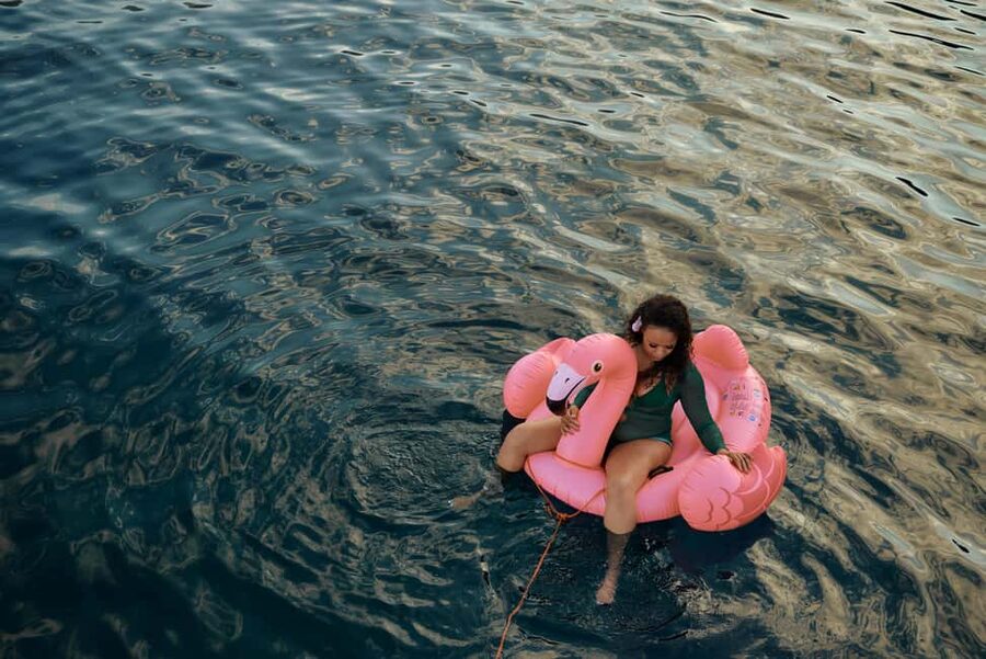 Hersonissos: Luxury Sunset Catamaran Cruise Sushi & Open Bar - The sunset is the main event