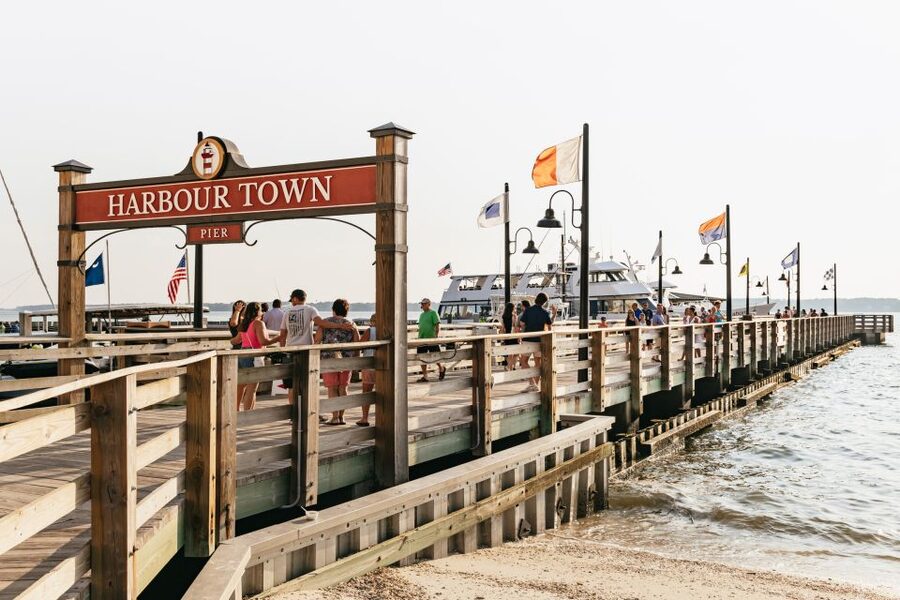 Hilton Head Island: Sunset Dolphin Cruise - Cruising toward Daufuskie Island and Bull Creek