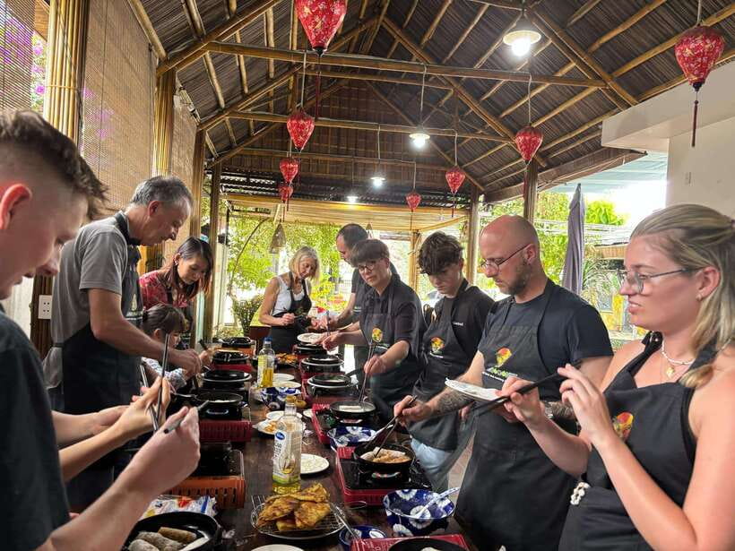 Hoi An: Basket Boat Ride, Cooking Class by Hangcoconut - Riding a round bamboo basket boat