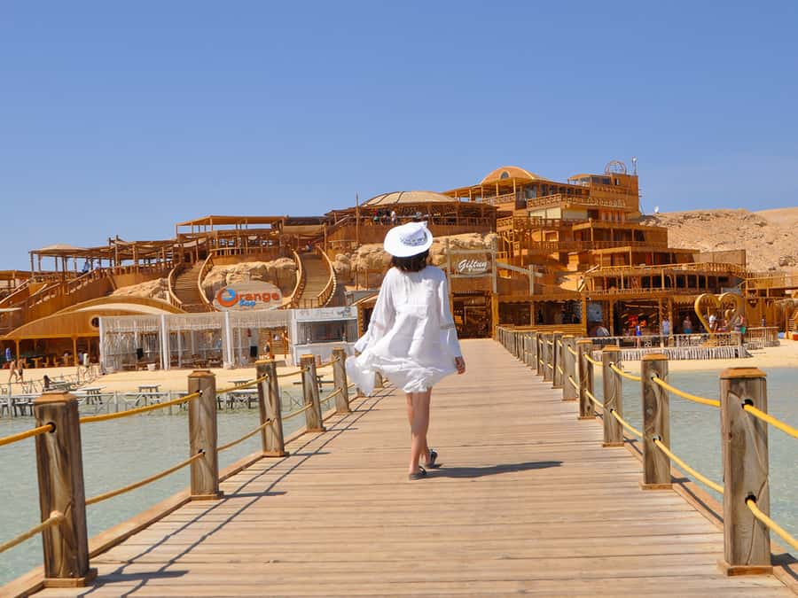 Hurghada: Premium Orange Island Cruise with Lunch & Transfer - Leaving Hurghada by road and boat