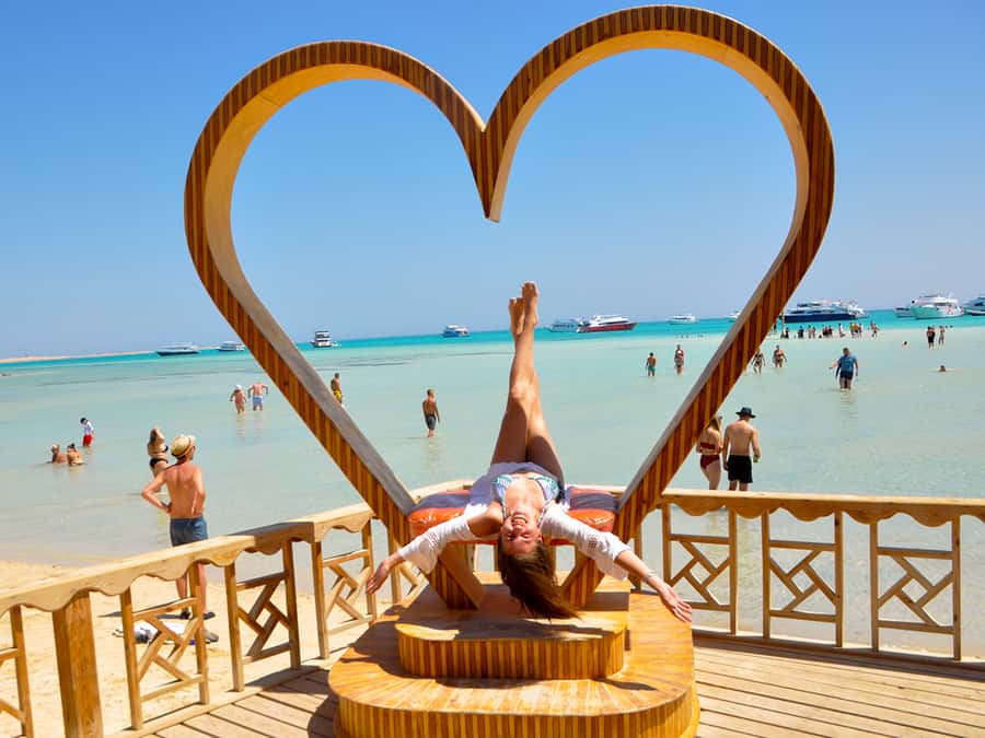 Hurghada: Premium Orange Island Cruise with Lunch & Transfer - Two reef stops with guided snorkeling