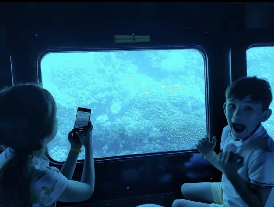 Hurghada: Royal Seascope Submarine Cruise with Snorkel Stop - The 45-minute underwater viewing deck