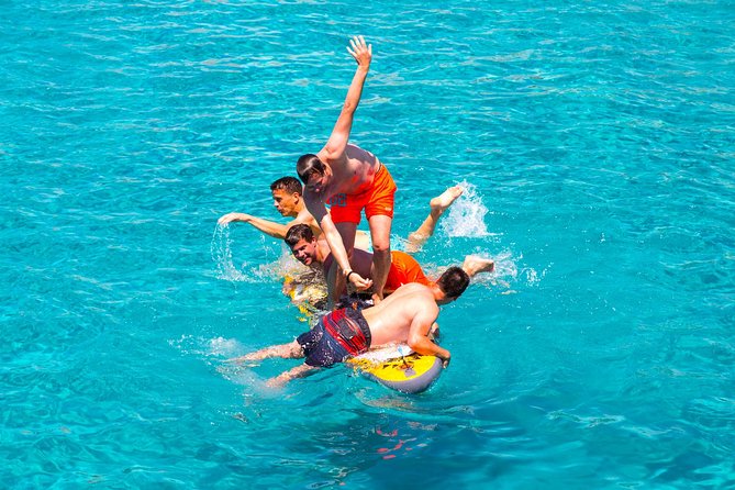 Ibiza Beach Hopping Cruise with Paddleboards, Drinks and Food 6h - Cala Comte and Cala Bassa, two very different beach stops