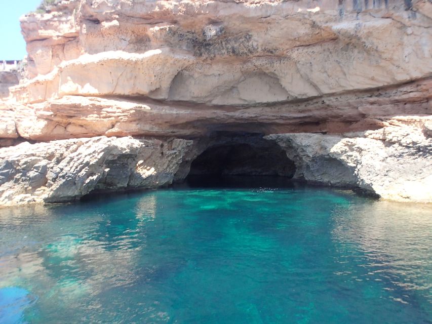 Ibiza: Snorkeling and SUP Paddle, Beach and Cave Boat Tour - From San Antonio to the first cove