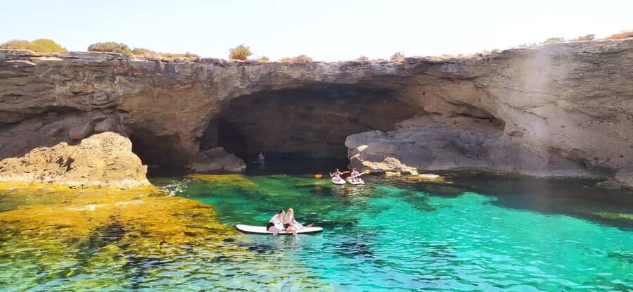 Ibiza: Snorkeling, Sunset Beach and Cave Boat Trip - The cruise toward Cala Comte