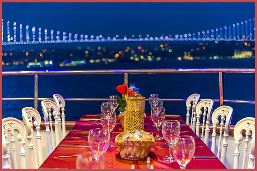 Istanbul: Bosphorus Night Dinner Cruise with Private Table - Asian-side views: Anatolian Fortress, Beylerbeyi, and Maiden’s Tower