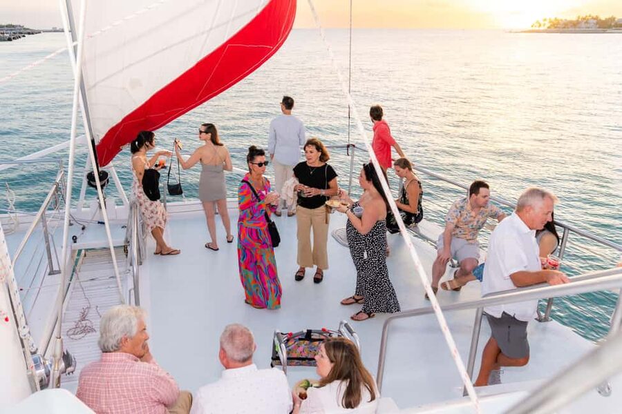 Key West Signature Sunset Cruise with Open Bar, Food & Music - Live Music on the Upper Deck
