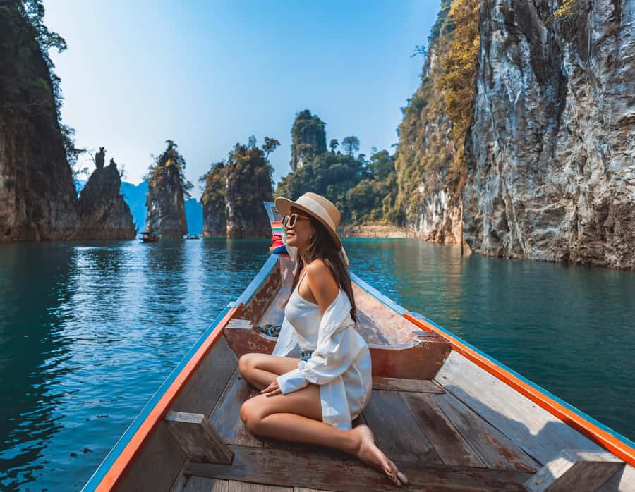 Khao Sok: Private Longtail Boat Tour at Cheow Lan Lake - Diamond Cave, with bats and rough edges