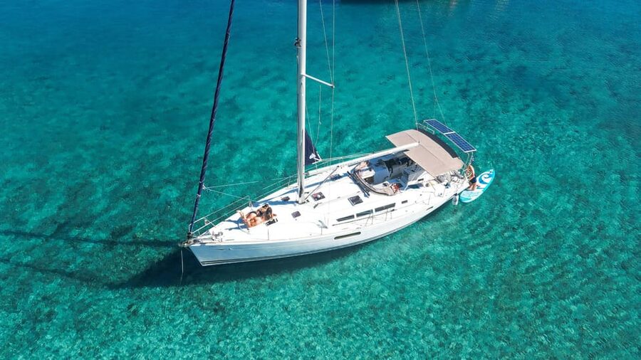Kolimvari: Sailing Cruise with Meal & Water Activities - From Kolymvari harbor to the open sea