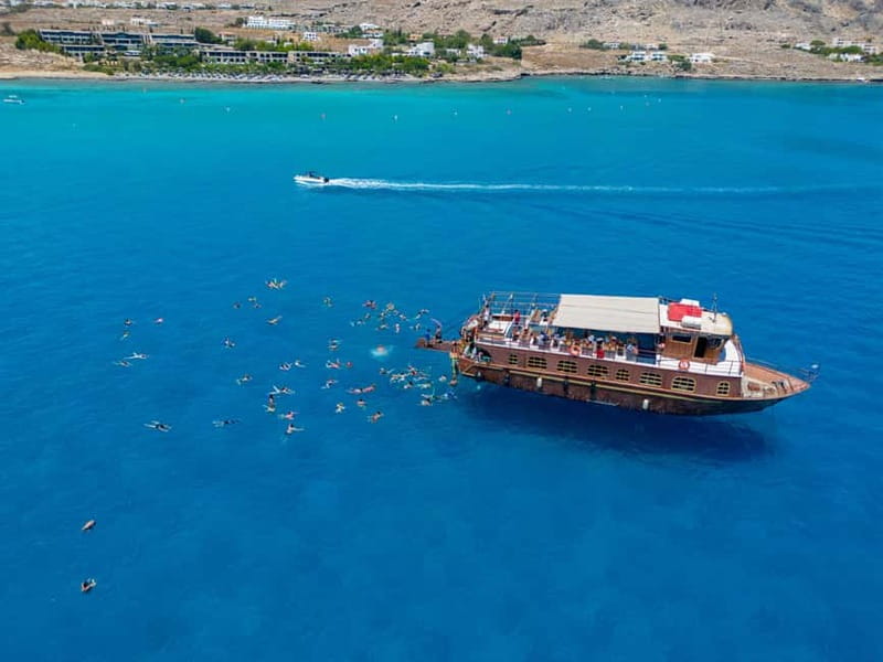 Kolympia : Transfer & Cruise to Lindos with 3 Swimming Stops - Key points at a glance
