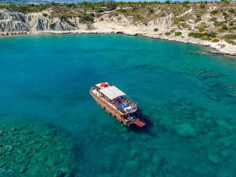 Kolympia : Transfer & Cruise to Lindos with 3 Swimming Stops - Stegna Beach and the long return cruise