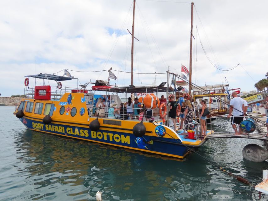 Kos Town: Glass-Bottom Boat Cruise with Swimming Stops - Jumping, sliding, and the family factor