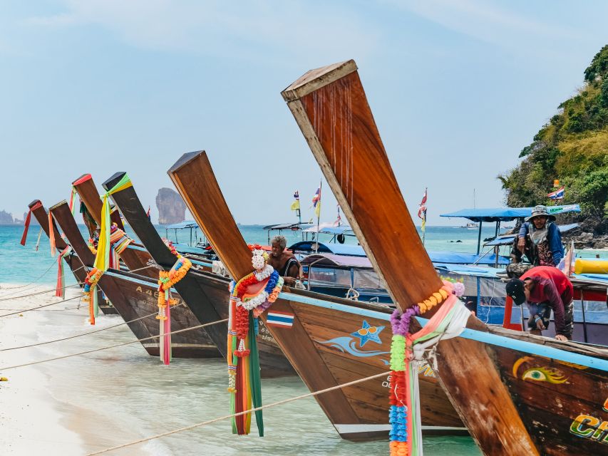 Krabi: 4 Islands Tour by Longtail Boat & Thai Buffet Lunch - Pickup at Nopparat Thara Pier and the longtail boat ride