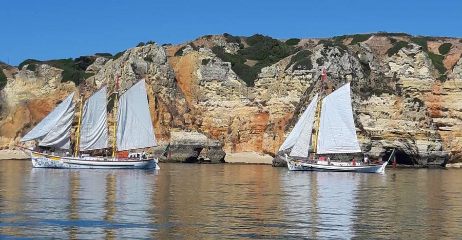Lagos: Ponta Piedade Sail & Caves Cruise w/Portuguese Tapas - From Lagos Marina to the Algarve cliffs