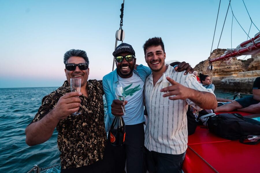 Lagos: Sunset Sail aboard a Traditional Boat with Prosecco - Setting Out from Lagos Marina