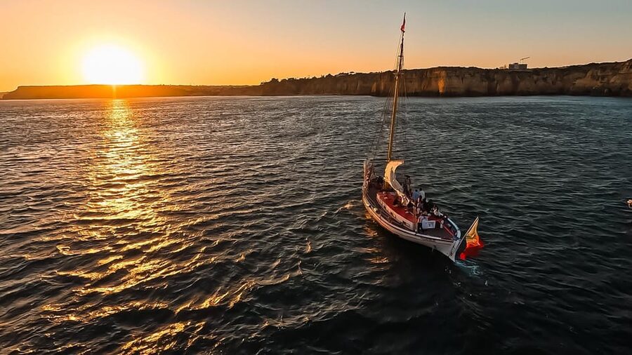 Lagos: Sunset Sail aboard a Traditional Boat with Prosecco - Music, Seating, and the Feel on Board