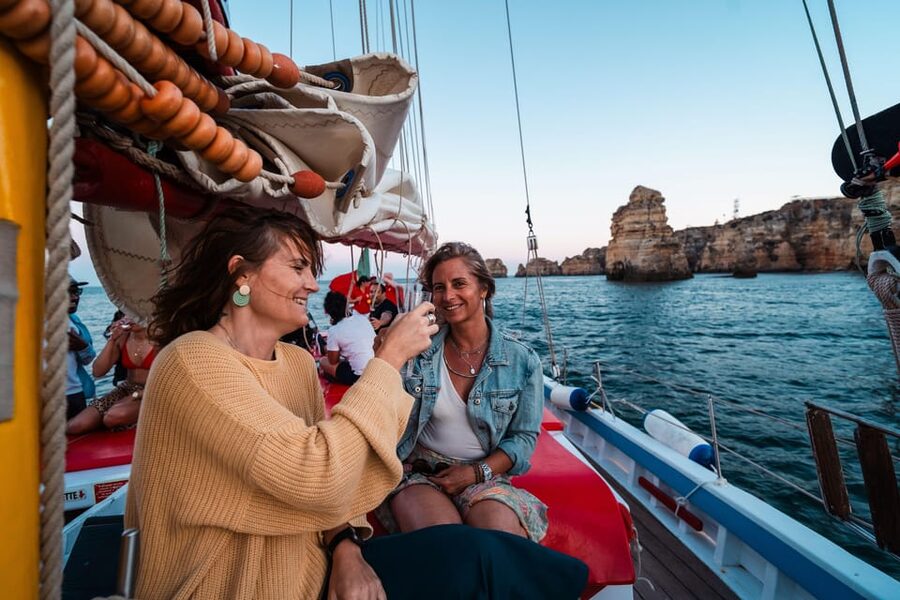 Lagos: Sunset Sail aboard a Traditional Boat with Prosecco - The Return Ride After Sunset