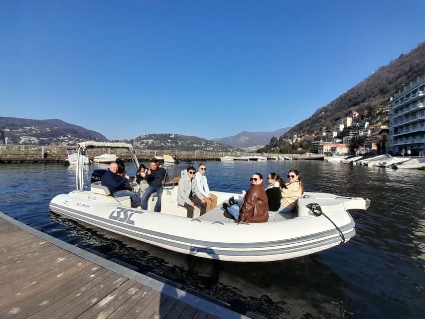 Lake Como: Shared Boat Tour with Prosecco Aperitif - Tempio Voltiano and Como’s waterfront