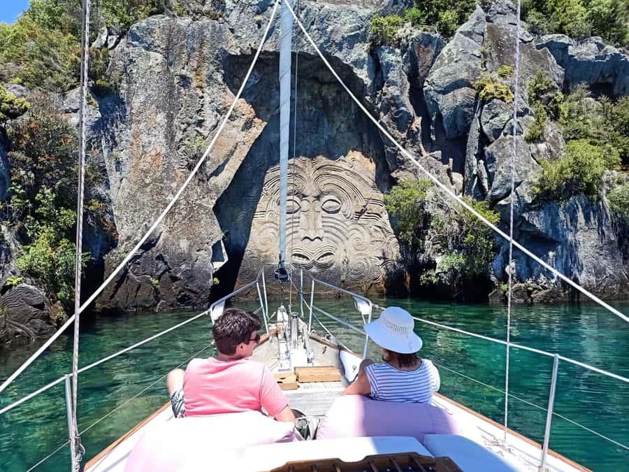 Lake Taupo: Classical Sailing to the Māori Rock Carvings - What the $35 price really buys you