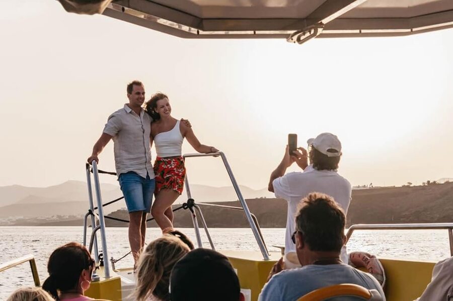 Lanzarote: 2.5-Hour Sunset and Dolphins Cruise - The Biosfera Jet makes the first hour exciting