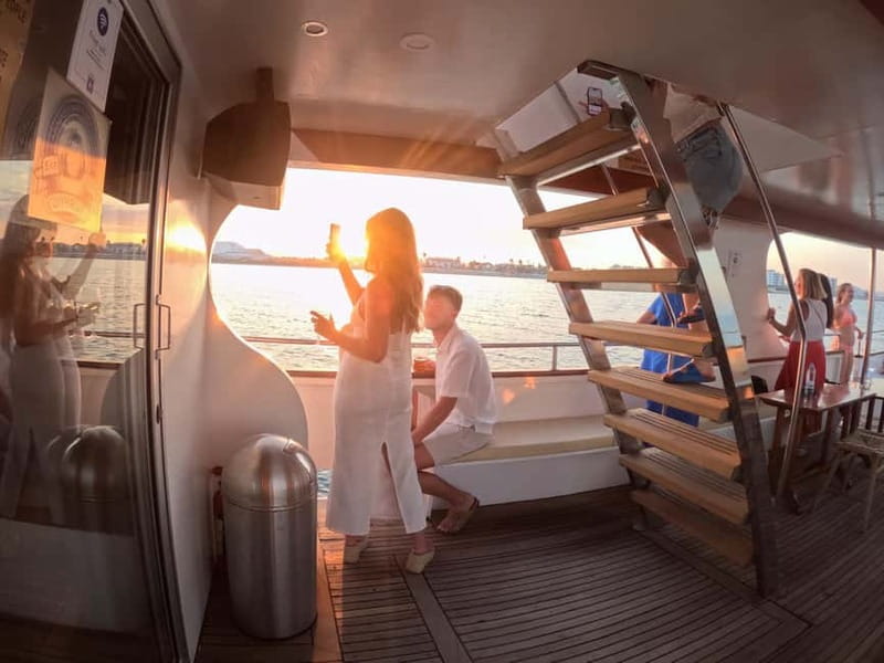 Larnaca: Sunset Cruise with a Glass of Wine - A small boat ride with a surprisingly big finale