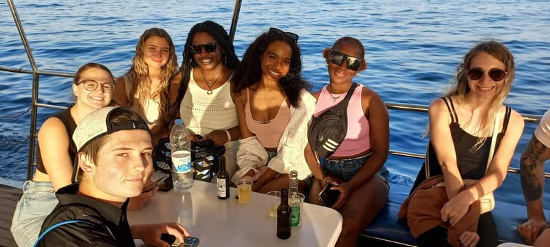 Larnaca: Sunset Cruise with Unlimited Wine & Beers - Aircraft landings add an unexpected moment