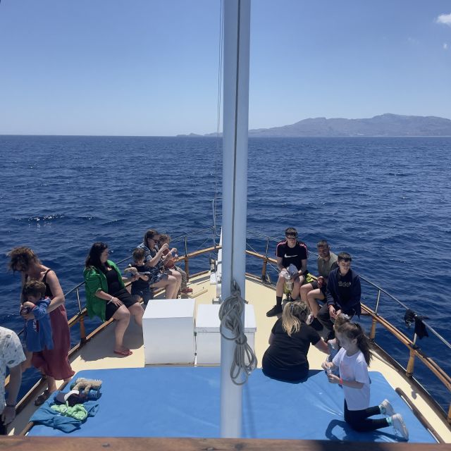 Lindos: Rhodes South-East Coast Cruise with Swim Stops - Lindos Acropolis from the water