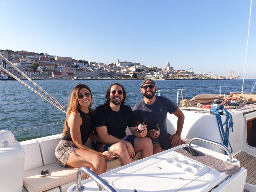 Lisbon: Champagne Sailing Tours - Under the 25 de Abril Bridge