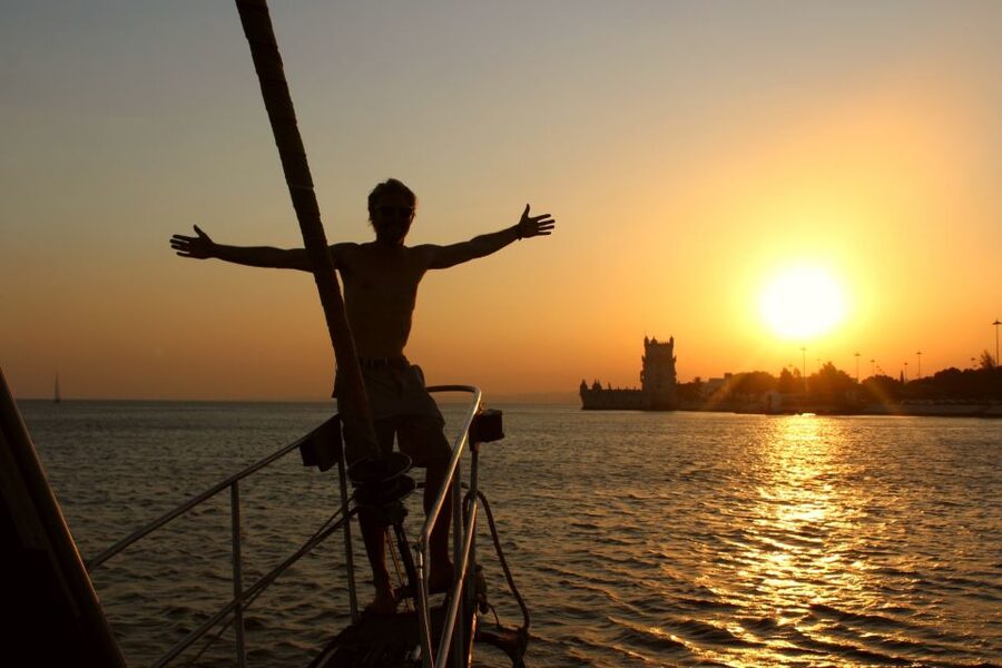 Lisbon: Daylight or Sunset on a Vintage Sailboat - Praça do Comércio and Lisbon’s old waterfront