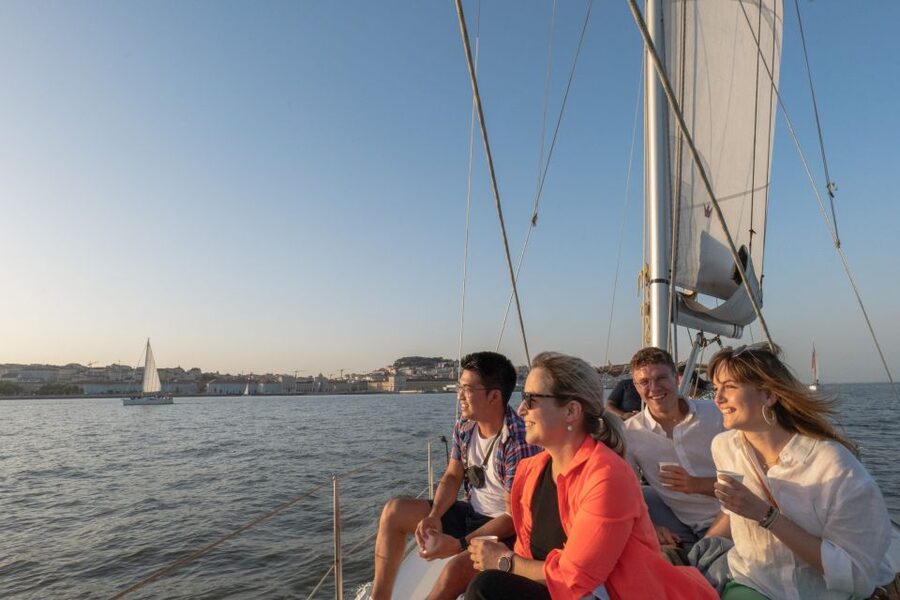 Lisbon: Daytime/Sunset/Night City Sailboat Tour with Drink - Seeing central Lisbon from a lower angle