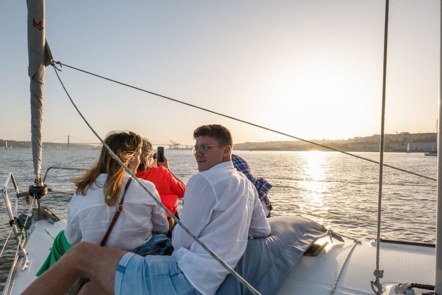 Lisbon: Daytime/Sunset/Night City Sailboat Tour with Drink - MAAT and the final stretch through Belém