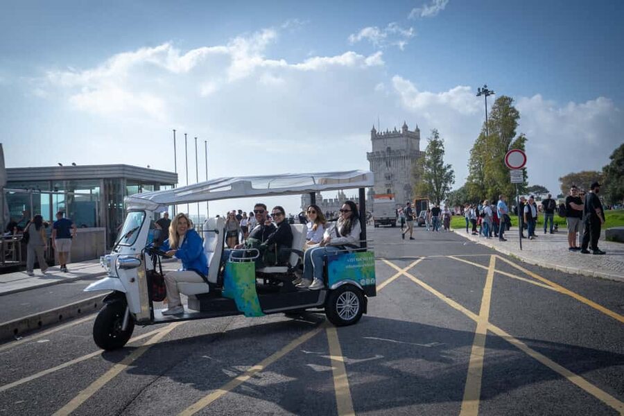 Lisbon: Private Tuk Tuk Tour with Optional Boat Cruise - The 8-hour Premium route crosses to Costa da Caparica
